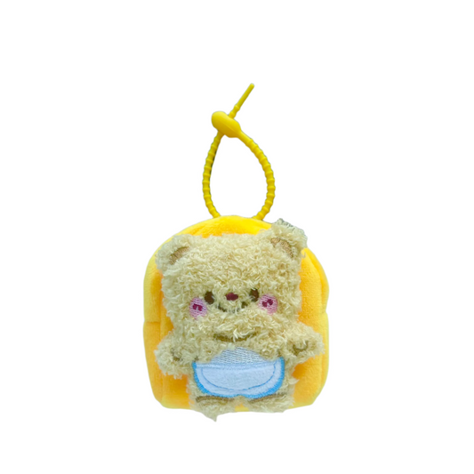 Waste Bag Dispenser, cute treat pouch, poop bag holder, fluffy dog poop bag carrier, Front Side