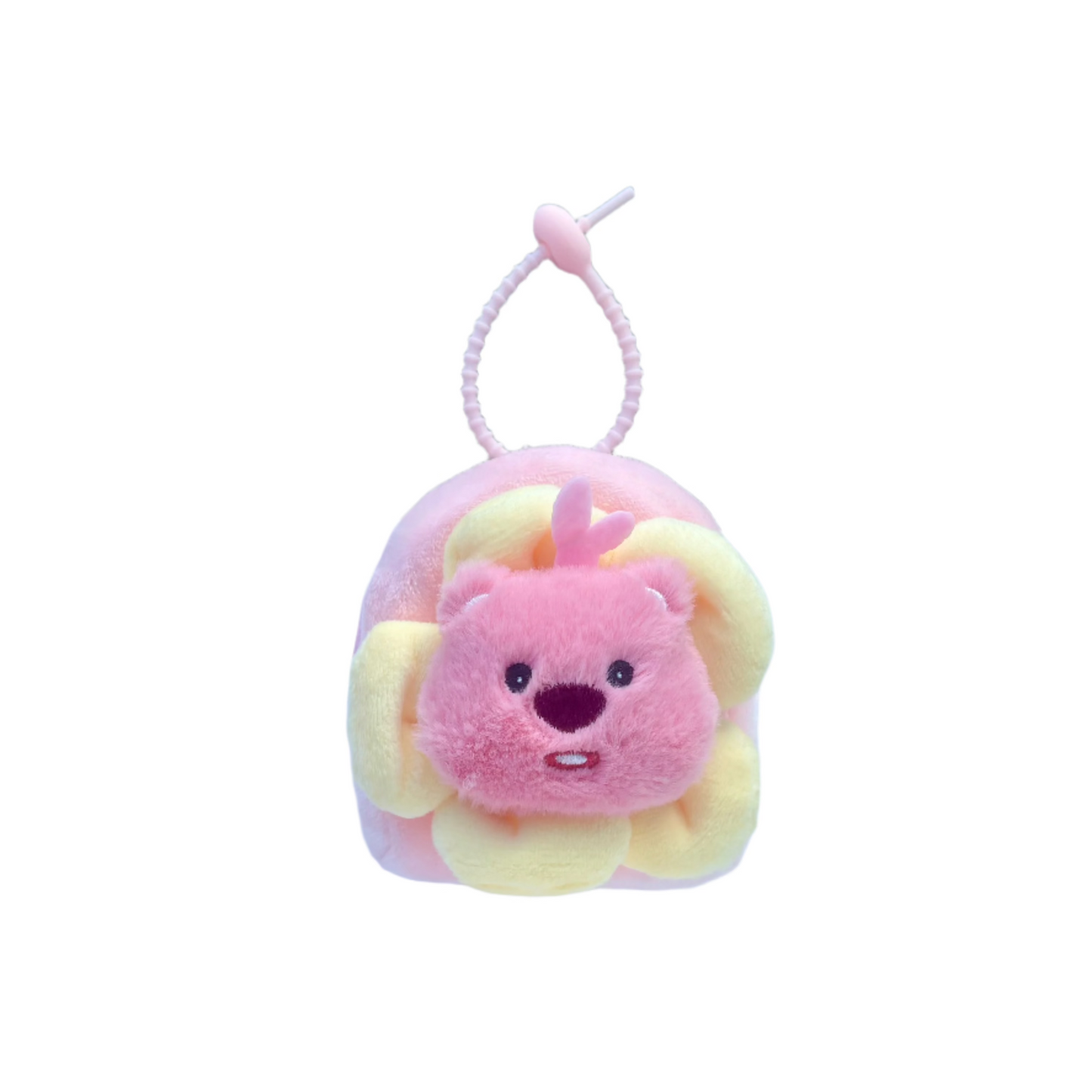 Waste Bag Dispenser, cute treat pouch, poop bag holder, fluffy dog poop bag carrier, front image